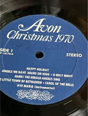 Avon Christmas 1970 Vinyl Record Album